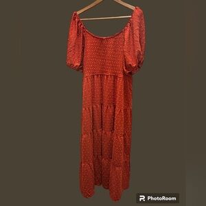 Maxi Dress - beautiful rust color